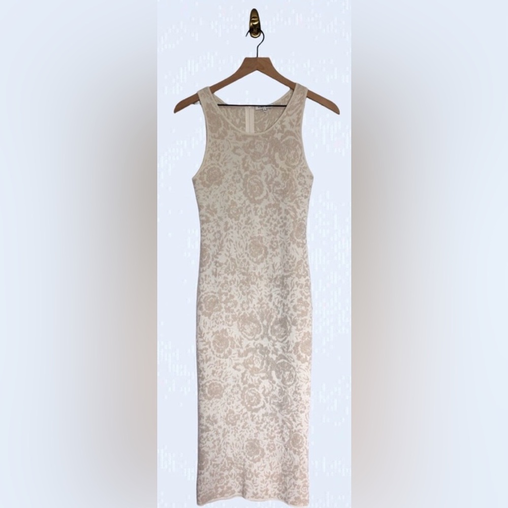 Ronny Kobo Collection Cream Sleeveless Dress